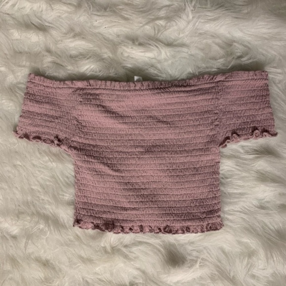 Love tree off the shoulder pink top